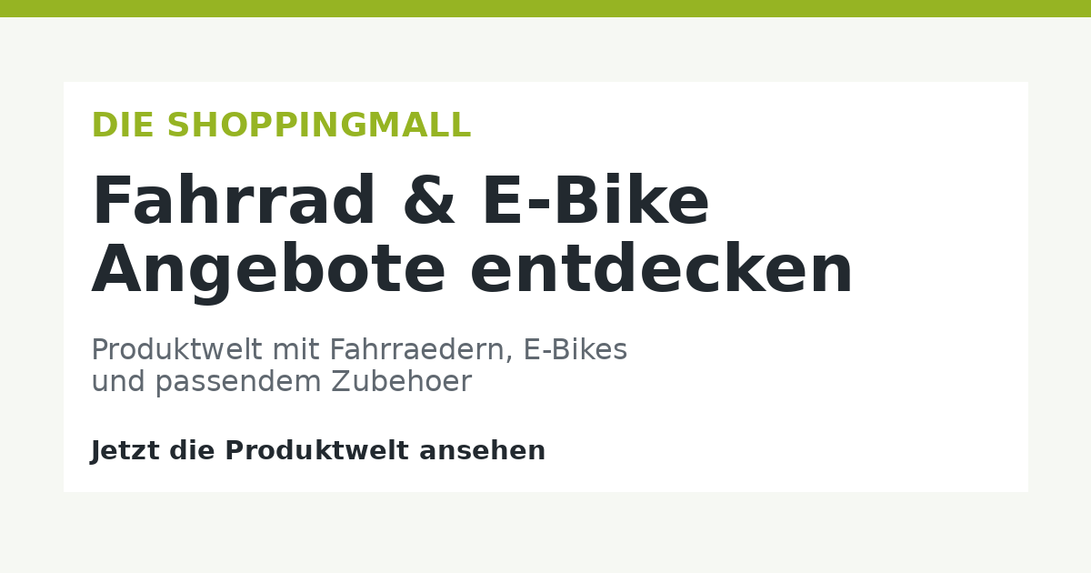 Fahrrad und E-Bike Angebote entdecken